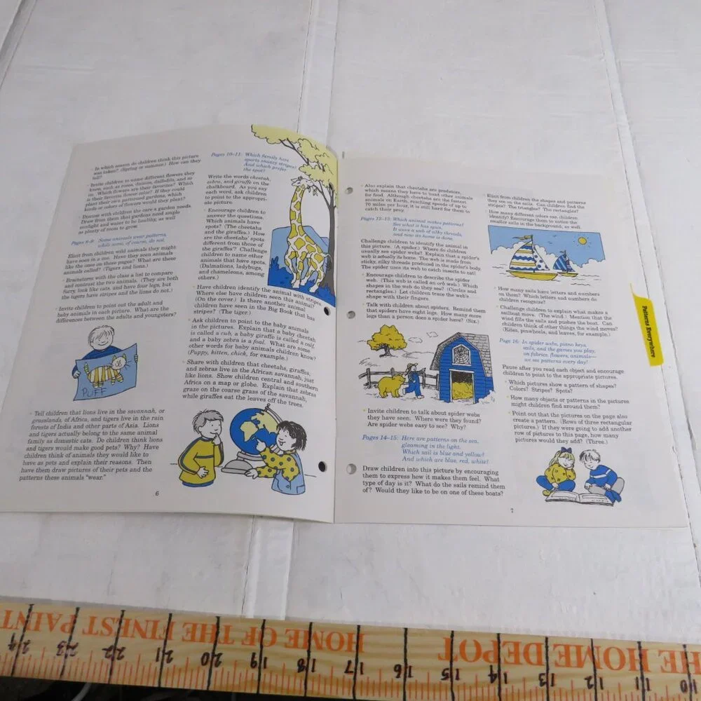 Patterns Everywhere BIG BOOK (almost 2 feet tall) with teacher pages CLASSROOM